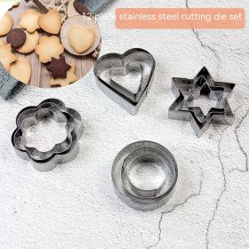 Stainless Steel Steamed Bread Cookie Cutter Die Love Cookies Tools