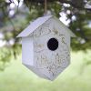 Shabby Chic Metal Birdhouse