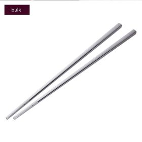 304 Stainless Steel Chopsticks Household Alloy Restaurant Color Laser Square-headed