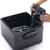 5Qt Dual Basket Pro Immersion Element Black Deep Fryer 05489