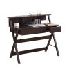 Techni Mobili Writing Desk with Storage; Wenge