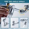 1pc, 1080 Â¬âˆž Swivel Faucet Extender, ABS Universal Sink-Water Aerator, Kitchen Bathroom 1080 Â¬âˆž Angle Rotatable Spray Attachment, Multifunctional Robo