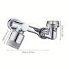 1pc, 1080 Â¬âˆž Swivel Faucet Extender, ABS Universal Sink-Water Aerator, Kitchen Bathroom 1080 Â¬âˆž Angle Rotatable Spray Attachment, Multifunctional Robo