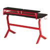 Techni Sport Red Stryker Gaming Desk; Red