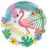 Hawaii Flamingo Paper Plates Party Supplies Toucan Tableware Birthday Party Floral Greenery Plants Theme Cutlery Set Disposable Dinnerware Dessert Pla