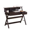 Techni Mobili Writing Desk with Storage; Wenge