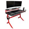 Techni Sport Red Stryker Gaming Desk; Red