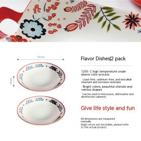 Home American Tableware Hand Drawn Creative Floral Style