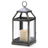 Contemporary Rustic Silver Candle Lantern for Home Decor