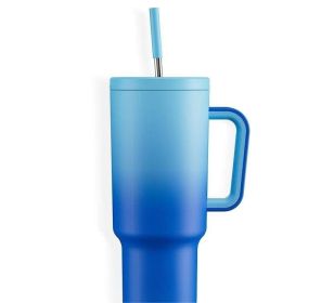 New K Sealing Cover Cold And Heat Preservation Large Ice Cup (Option: Blue-40oz)