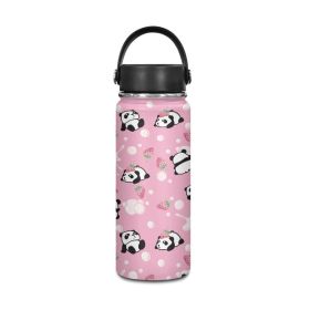 Animal Panda Strawberry Printed Portable Bottle (Option: ZYSFC03432CZ81 1-S)