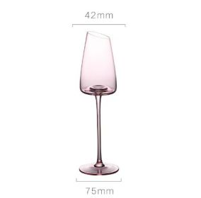 Oblique Mouth Flamingo Red Wine Cup (Option: 240 Bevel)