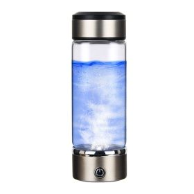 Upgraded Health Smart Hydrogen Water Cup Water Machine Live Hydrogen Power Cup (Option: Silver-420ml-USB)