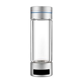 Oxygen-enriched Water Glass High Concentration 9000PPb Hydrogen-rich (Option: 260ML English Version-Silver)