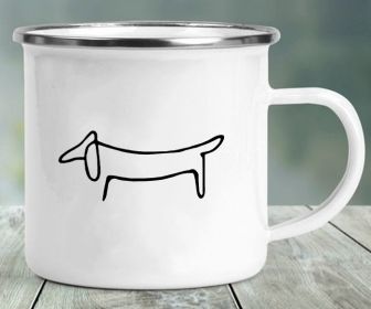 Dachshund Printing Enamelled Cup Mug (Option: C10)