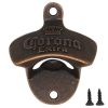 Zinc Alloy Bottle Opener Wall Mounted Vintage Retro Beer Opener Tool Accessories Bronze Color with Screws Bar Decoration Gadgets