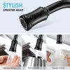 Kitchen Faucet- 3 Modes Pull Down Sprayer Kitchen Tap Faucet Head; Single Handle&Deck Plate for 1or3 Holes; 360Â¬âˆž Rotation; Stainless Steel No Lead fo