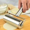 1pc, Baker Roller, 360 Degree Rolling Baker Roller, Stainless Steel Roller For Baking, Creative Stainless Steel Dough Roller, Non-stick Pastry Roller,