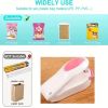 1pc Mini Household Portable Sealing Machine, Hand Pressure, Heat Sealing Machine, Food, Snacks, Plastic Bag Sealing Machine (Battery Not Included)